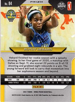 2021 Panini Prizm WNBA - Prizms Ruby Wave #84 Ruthy Hebard Back