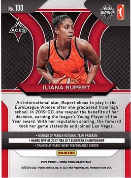 2021 Panini Prizm WNBA - Prizms Ruby Wave #100 Iliana Rupert Back