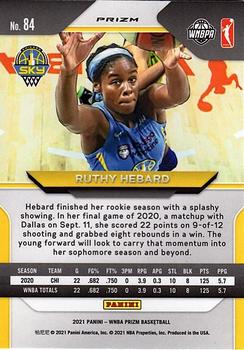 2021 Panini Prizm WNBA - Prizms Silver #84 Ruthy Hebard Back