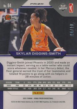 2021 Panini Prizm WNBA - Prizms Gold #64 Skylar Diggins-Smith Back