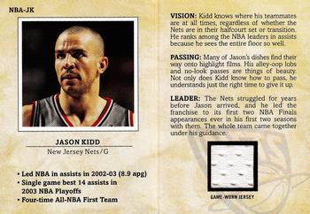 2003-04 Fleer Platinum - NBA Scouting Report Jerseys #NBA-JK Jason Kidd Front