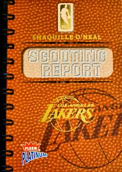 2003-04 Fleer Platinum - NBA Scouting Report Jerseys #NBA-SO Shaquille O'Neal Front