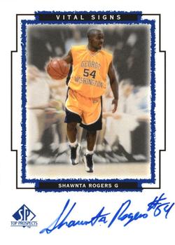 1999 SP Top Prospects - Vital Signs #SR Shawnta Rogers Front