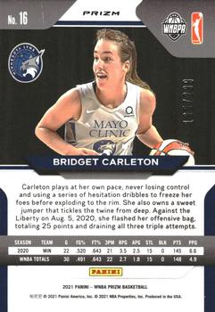 2021 Panini Prizm WNBA - Prizms Red #16 Bridget Carleton Back