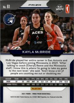 2021 Panini Prizm WNBA - Prizms Red #61 Kayla McBride Back