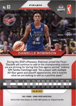 2021 Panini Prizm WNBA - Prizms Red #63 Danielle Robinson Back