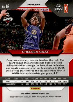 2021 Panini Prizm WNBA - Prizms Red #69 Chelsea Gray Back