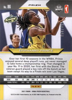 2021 Panini Prizm WNBA - Prizms Red #86 Epiphanny Prince Back