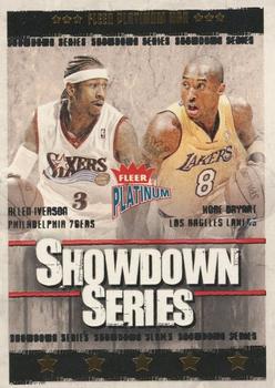 2003-04 Fleer Platinum - Showdown Series #1 SS Allen Iverson / Kobe Bryant Front