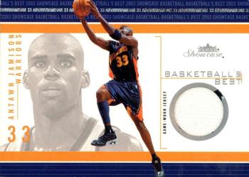 2003-04 Fleer Showcase - Basketball's Best Memorabilia #BB-AJ Antawn Jamison Front