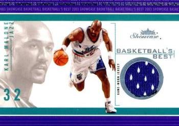 2003-04 Fleer Showcase - Basketball's Best Memorabilia #BB-KM Karl Malone Front