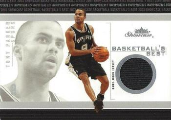 2003-04 Fleer Showcase - Basketball's Best Memorabilia #BB-TP Tony Parker Front