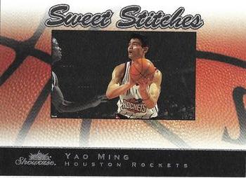 2003-04 Fleer Showcase - Sweet Stitch #1 SS Yao Ming Front