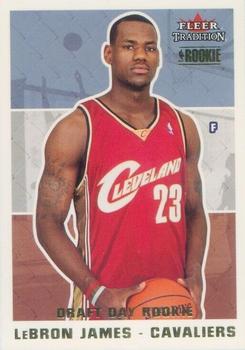 2003-04 Fleer Tradition - Draft Day Rookie #261 LeBron James Front