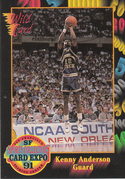 1991-92 Wild Card - 1991 San Francisco Sports Collectors Card Expo Promos #P-2 Kenny Anderson Front