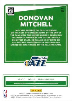 2020-21 Donruss Optic - All-Stars #14 Donovan Mitchell Back