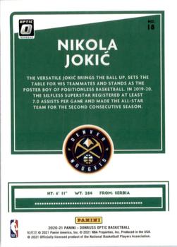 2020-21 Donruss Optic - All-Stars #18 Nikola Jokic Back