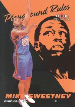 2003-04 Fleer Tradition - Playground Rules #9 PR Mike Sweetney Front