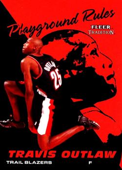 2003-04 Fleer Tradition - Playground Rules #19 PR Travis Outlaw Front