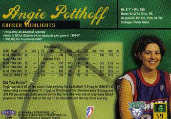 1999 Ultra WNBA #59 Angie Potthoff Back