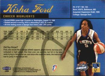 1999 Ultra WNBA #12 Kisha Ford Back
