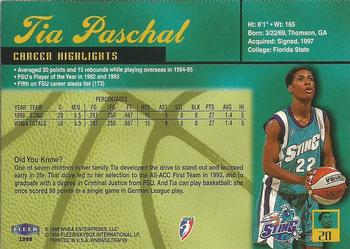 1999 Ultra WNBA #20 Tia Paschal Back