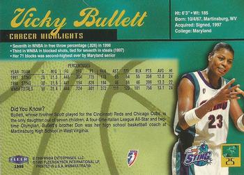1999 Ultra WNBA #25 Vicky Bullett Back