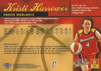 1999 Ultra WNBA #35 Kristi Harrower Back