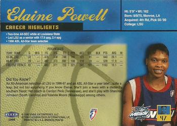 1999 Ultra WNBA #47 Elaine Powell Back