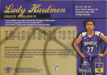 1999 Ultra WNBA #48 Lady Hardmon Back