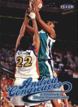 1999 Ultra WNBA #63 Andrea Congreaves Front