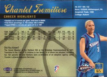 1999 Ultra WNBA #65 Chantel Tremitiere Back