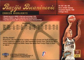 1999 Ultra WNBA #73 Razija Brcaninovic Back