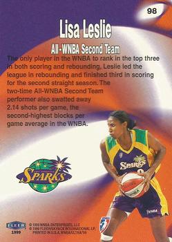 1999 Ultra WNBA #98 Lisa Leslie Back