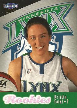 1999 Ultra WNBA #103 Kristin Folkl Front