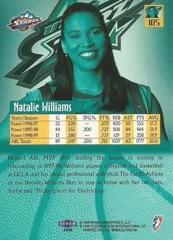 1999 Ultra WNBA #105 Natalie Williams Back