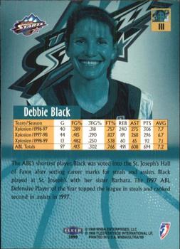 1999 Ultra WNBA #111 Debbie Black Back