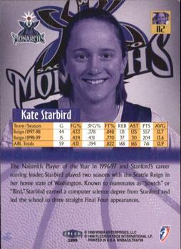 1999 Ultra WNBA #112 Kate Starbird Back