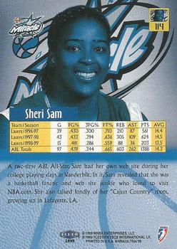 1999 Ultra WNBA #114 Sheri Sam Back
