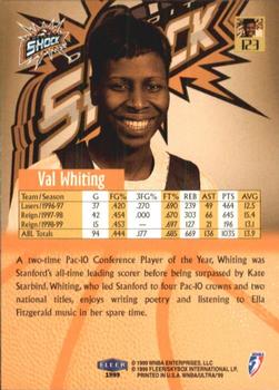 1999 Ultra WNBA #123 Val Whiting Back
