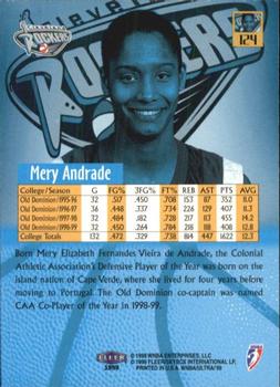 1999 Ultra WNBA #124 Mery Andrade Back
