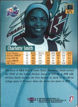 1999 Ultra WNBA #125 Charlotte Smith Back