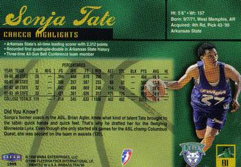 1999 Ultra WNBA #81 Sonja Tate Back