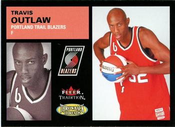 2003-04 Fleer Tradition - Throwback Threads #4 TT Travis Outlaw Front