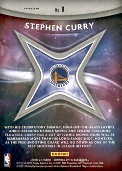 2020-21 Donruss Optic - Star Gazing Holo #8 Stephen Curry Back