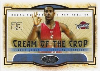 2003-04 Hoops Hot Prospects - Cream of the Crop #1 COC LeBron James Front