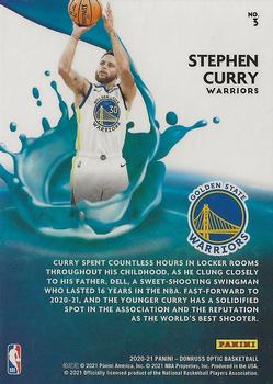 2020-21 Donruss Optic - Splash! #3 Stephen Curry Back