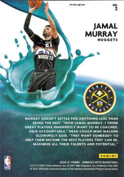 2020-21 Donruss Optic - Splash! Gold Wave #2 Jamal Murray Back