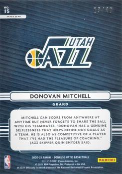 2020-21 Donruss Optic - Elite Dominators Blue #15 Donovan Mitchell Back
