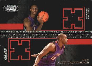 2003-04 Hoops Hot Prospects - Hot Tandems #CB-VC Chris Bosh / Vince Carter Front